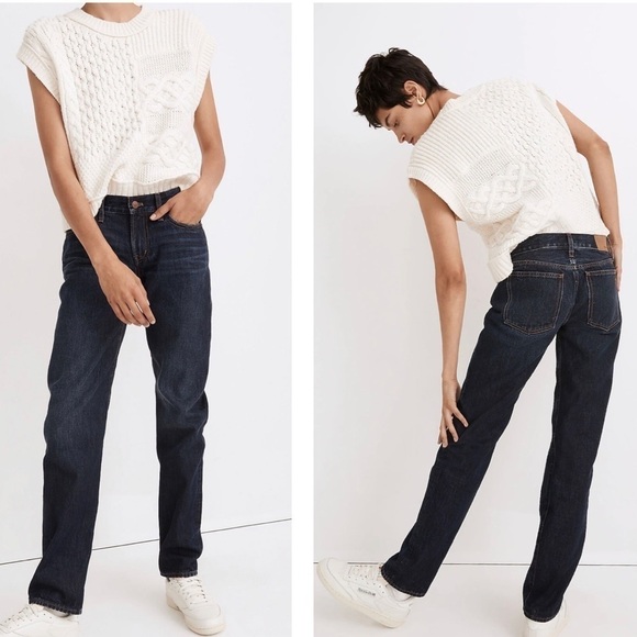 Madewell The Low Rise Perfect Vintage Straight Jeans in Lilycrest 29 - Picture 2 of 13
